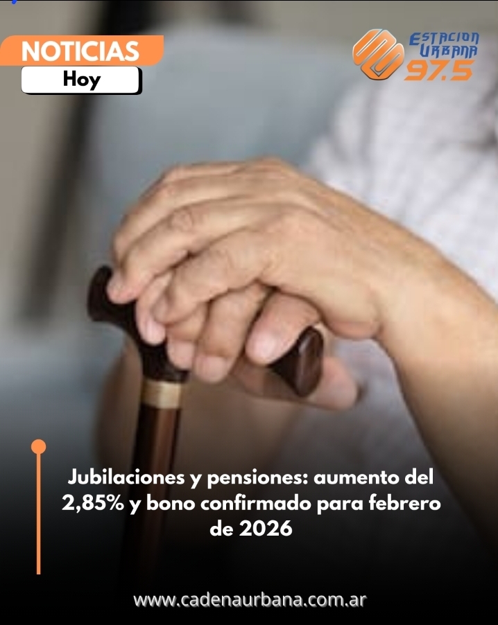 Jubilaciones y pensiones: aumento del 2,85% y bono confirmado para febrero de 2026