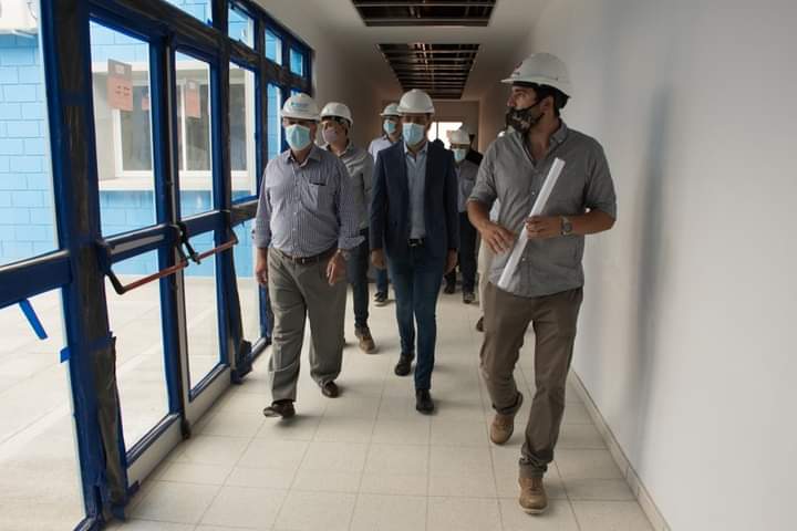 El nuevo Hospital Provincial tiene un avance de obra superior al 90 por ciento.