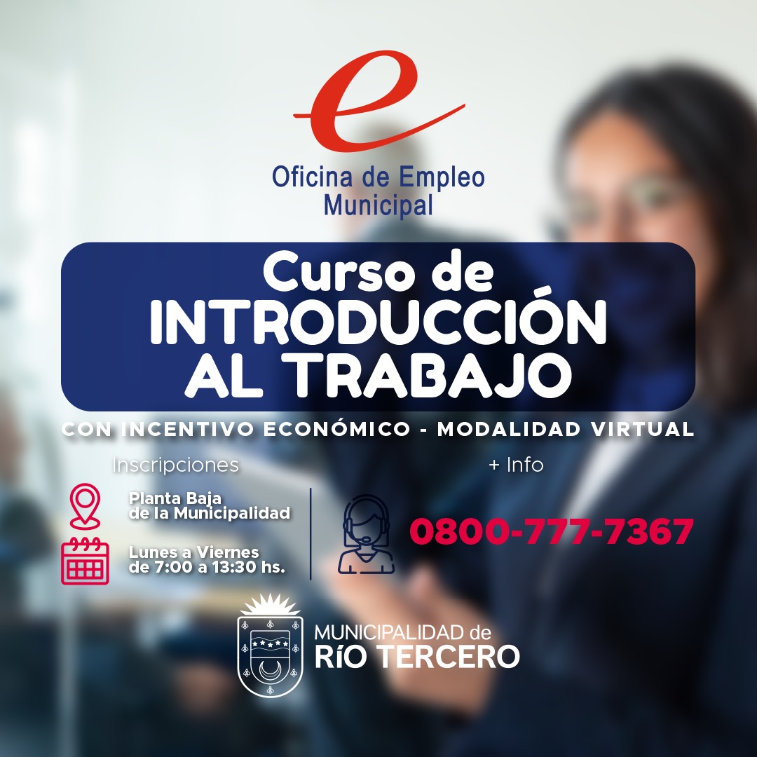 CURSO DE INTRODUCCIÓN AL TRABAJO: MODALIDAD VIRTUAL