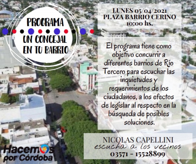 UN CONCEJAL EN TU BARRIO HOY EN CERINO