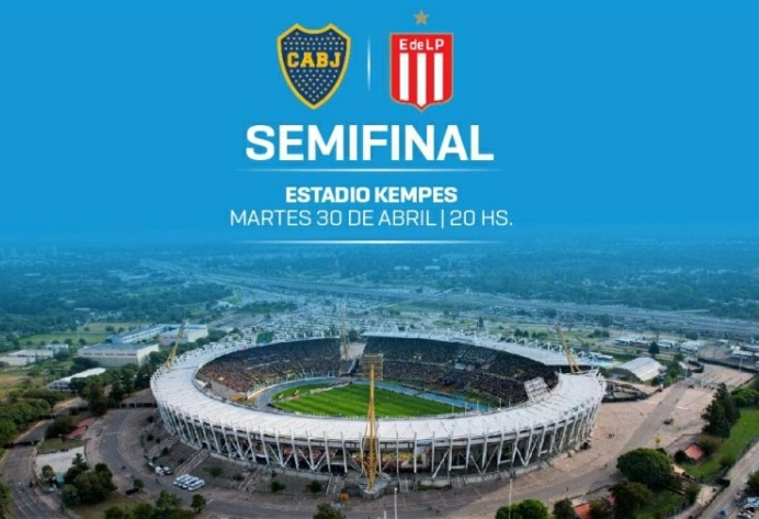 Boca y Estudiantes se cruzarán en el Kempes en semifinales por la Copa de la Liga