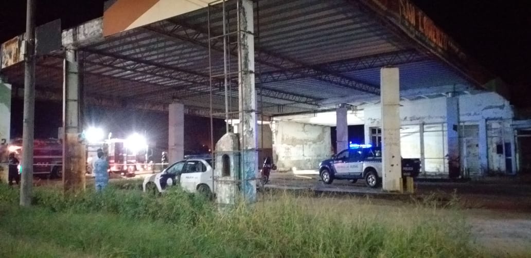 Un masculino falleció en el Incendio de una estación de servicio abandonada