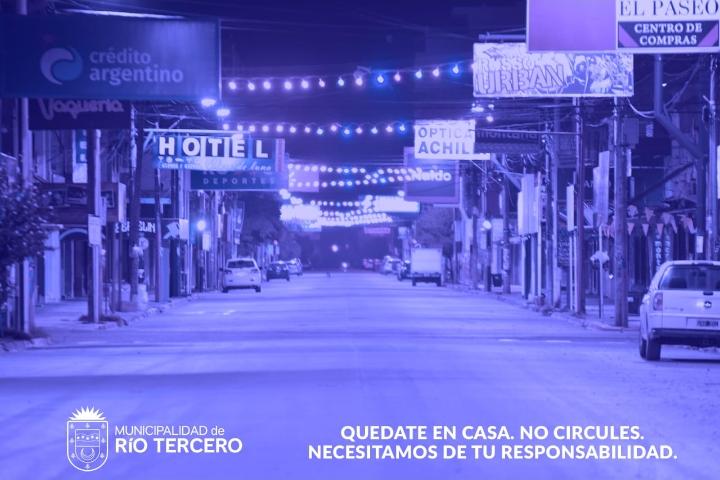CORONAVIRUS RÍO TERCERO SIGUE SIN CASOS CONFIRMADOS EN EL DÍA 73 DE LA CUARENTENA