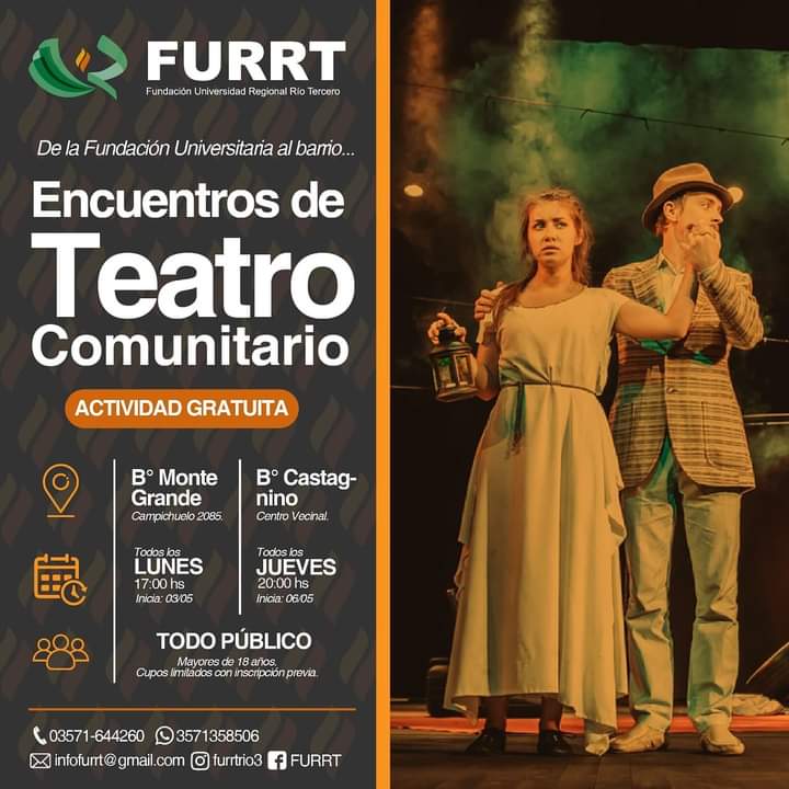 LA FURRT PROPONE ENCUENTROS GRATUITOS DE TEATRO COMUNITARIO