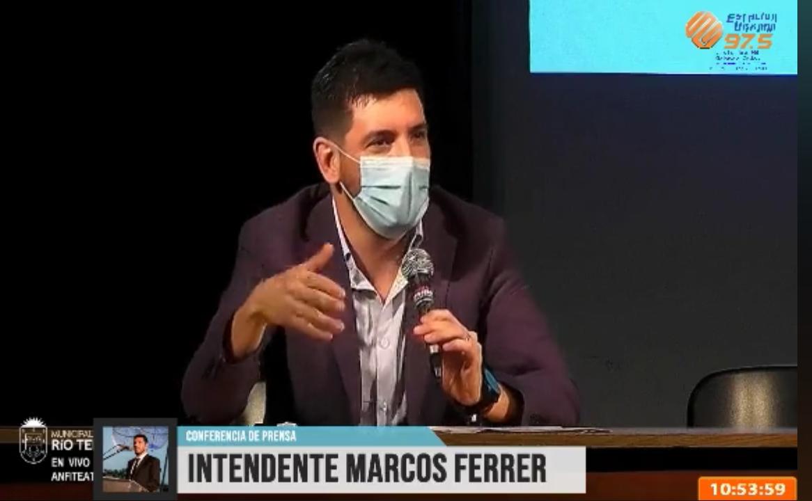 Mensaje del Intendente Marcos Ferrer, situación sanitaria y nuevas disposiciones 