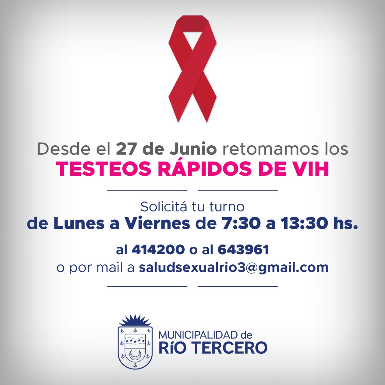 Dra. Silvina Cisneros (Secretaria de Salud): “para los testeos de VIH tiene que sacar un turno programado, es gratuito y confidencial y los resultados se obtienen en el mismo día