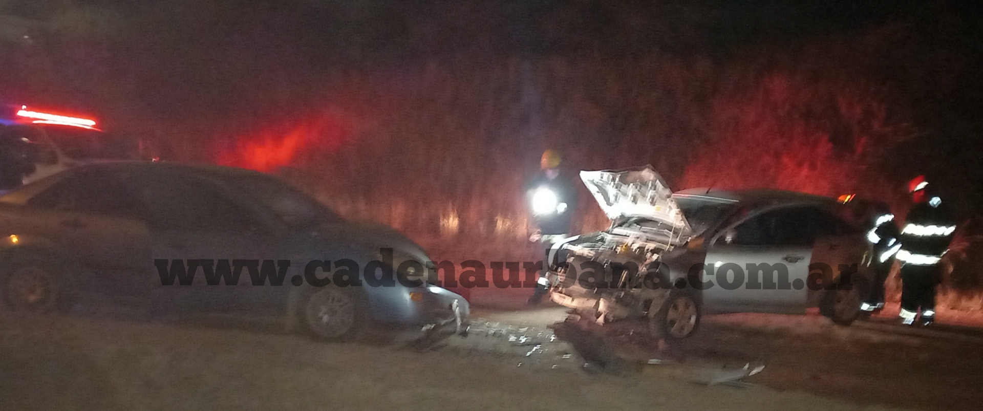 ABEL DOMINGUEZ: ACCIDENTE FRONTAL ENTRE DOS VEHÍCULOS 