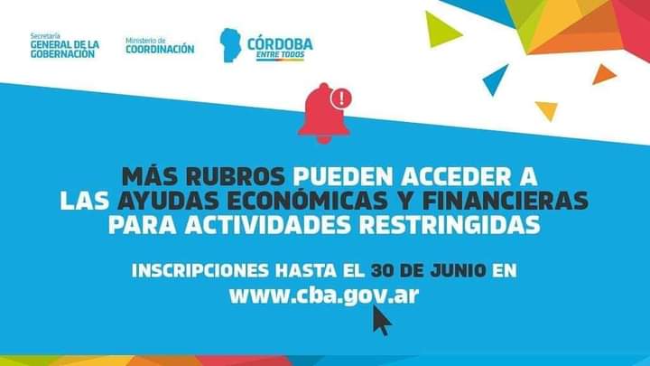 Más rubros pueden acceder a las ayudas para actividades restringidas