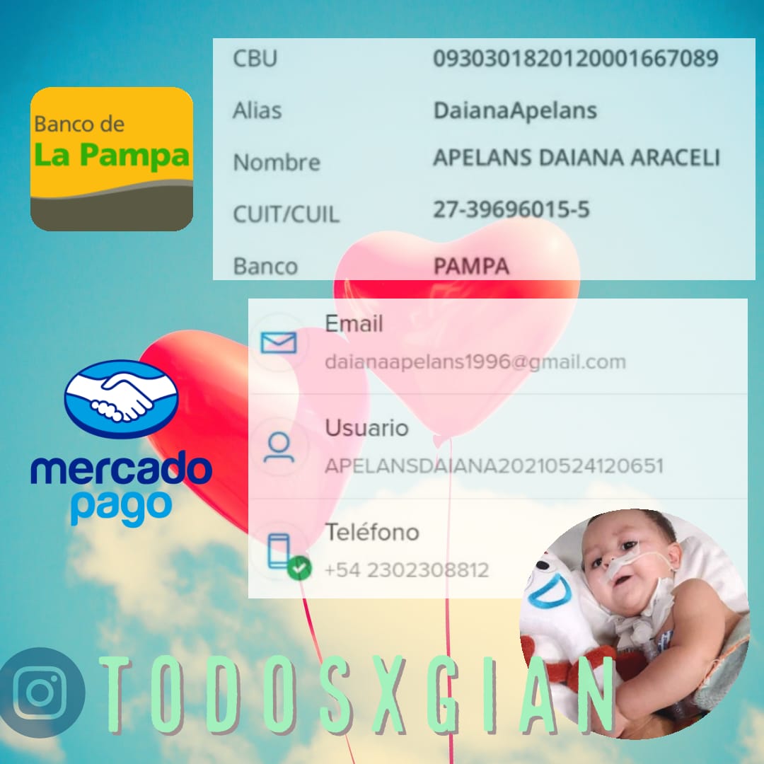 GIAN TIENE 8 MESES Y NECESITA LA AYUDA DE TODOS