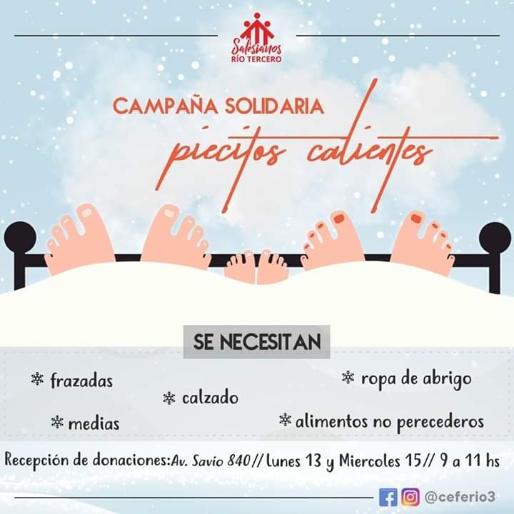 El Ceferino realiza la Campaña de abrigo 2020 : PIECITOS CALIENTES