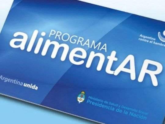 A partir del viernes se acreditarán los beneficios de la tarjeta Alimentar