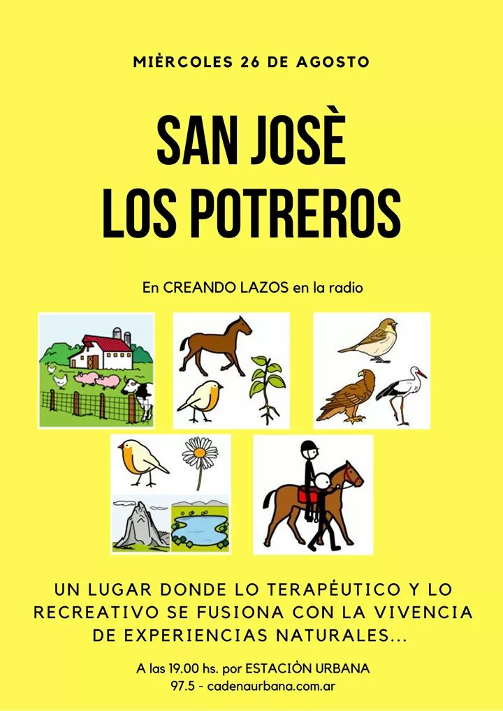 CREANDO LAZOS PROGRAMA MIÉRCOLES 26 DE AGOSTO