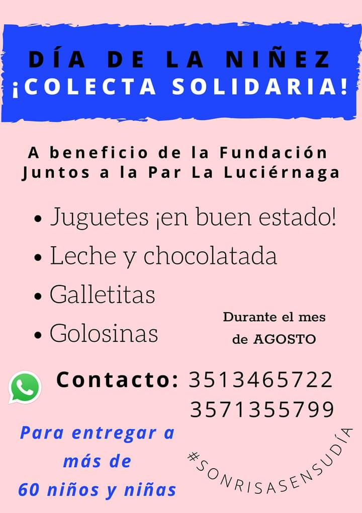 LA LUCIÉRNAGA: COLECTA DE JUGUETES, DE NOTEBOOKS Y NETBOOKS