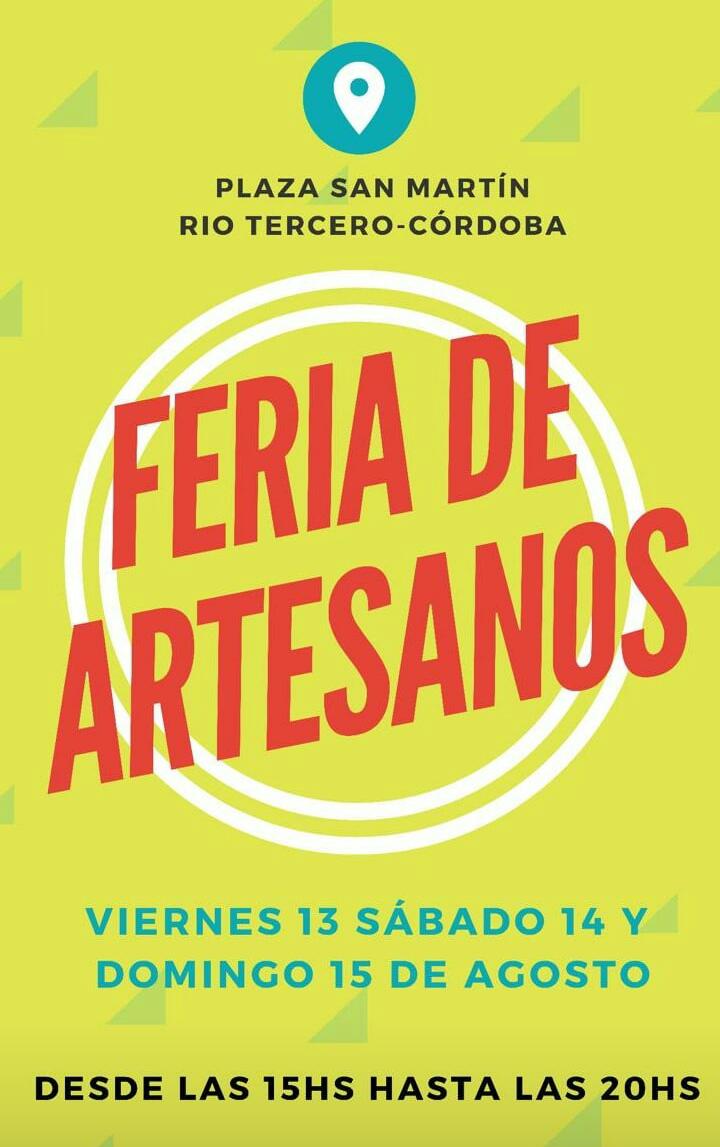 VIERNES, SÁBADO Y DOMINGO FERIA DE ARTESANOS