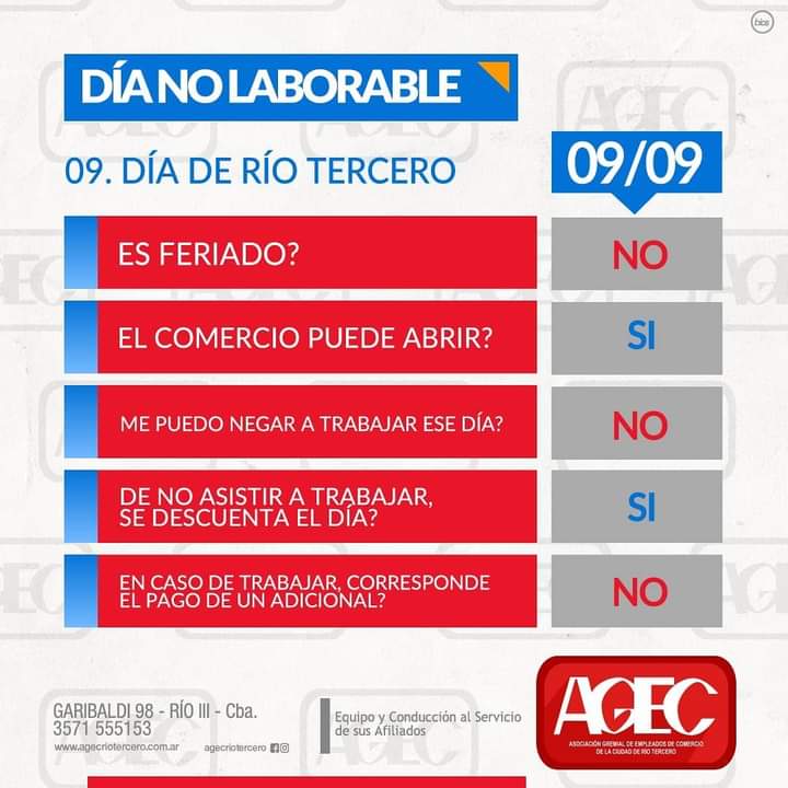 José Orlandi (Secretario general de AGEC): “Tienen que ir a trabajar es un día normal, sino van a trabajar se descuenta el día”