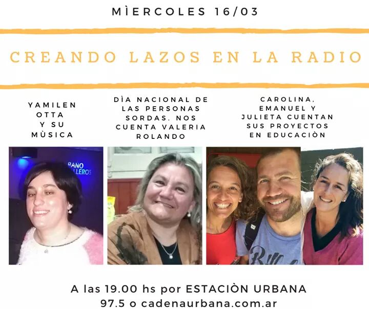 CREANDO LAZOS EN LA RADIO MIÉRCOLES 16 DE SEPTIEMBRE 