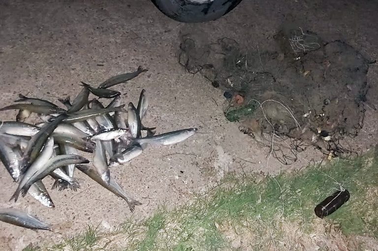 Secuestran una red de pesca ilegal en el embalse Río Tercero
