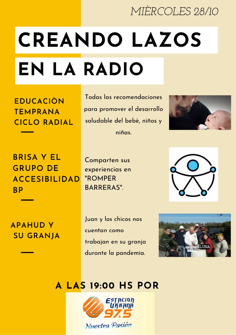 CREANDO LAZOS EN LA RADIO MIÉRCOLES 28 DE OCTUBRE 