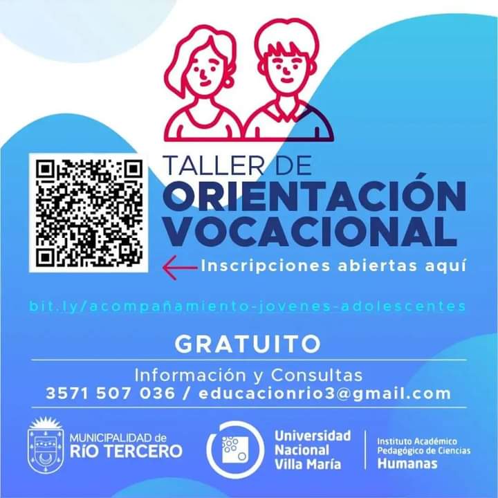 SE DICTARÁ UN TALLER GRATUITO DE ORIENTACIÓN VOCACIONAL 