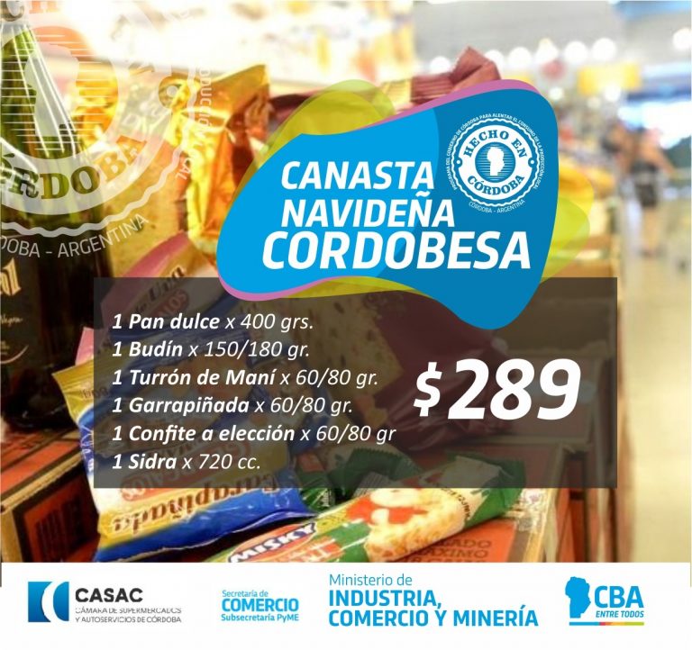 CÓRDOBA TIENE SU CANASTA NAVIDEÑA A $289