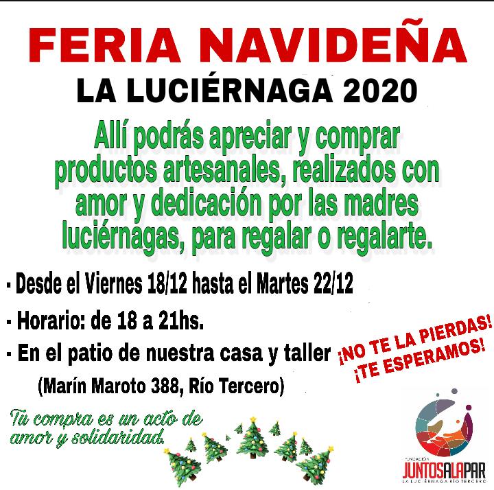 Desde hoy hasta el 22 Feria Navideña La Luciérnaga 2020.