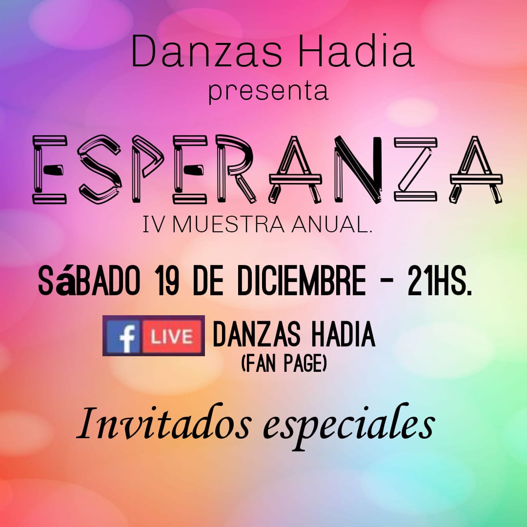 La Academia de Danzas Hadia presenta “Esperanza” a través de Facebook