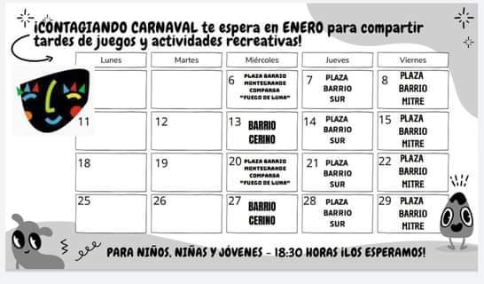 Contagiando Carnaval va a desarrollar talleres en los barrios de la Ciudad