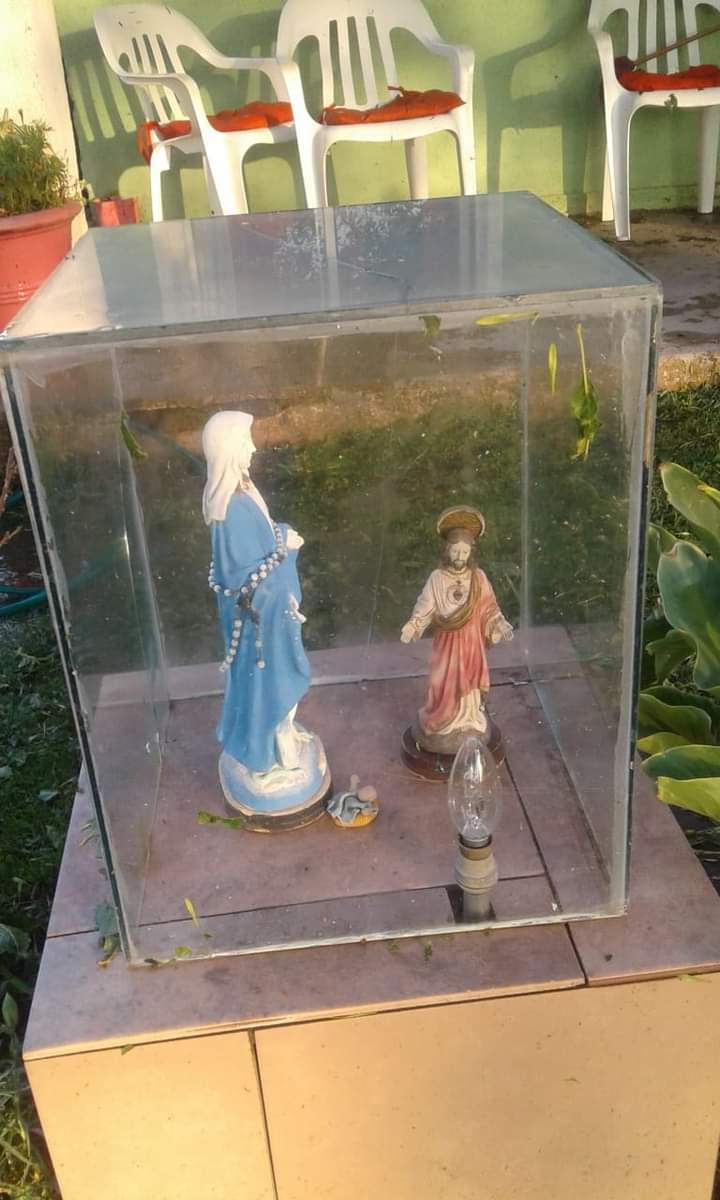 EN BERROTARÁN LA IMAGEN DE UNA VIRGEN SE HABRÍA GIRADO TRAS LA TORMENTA