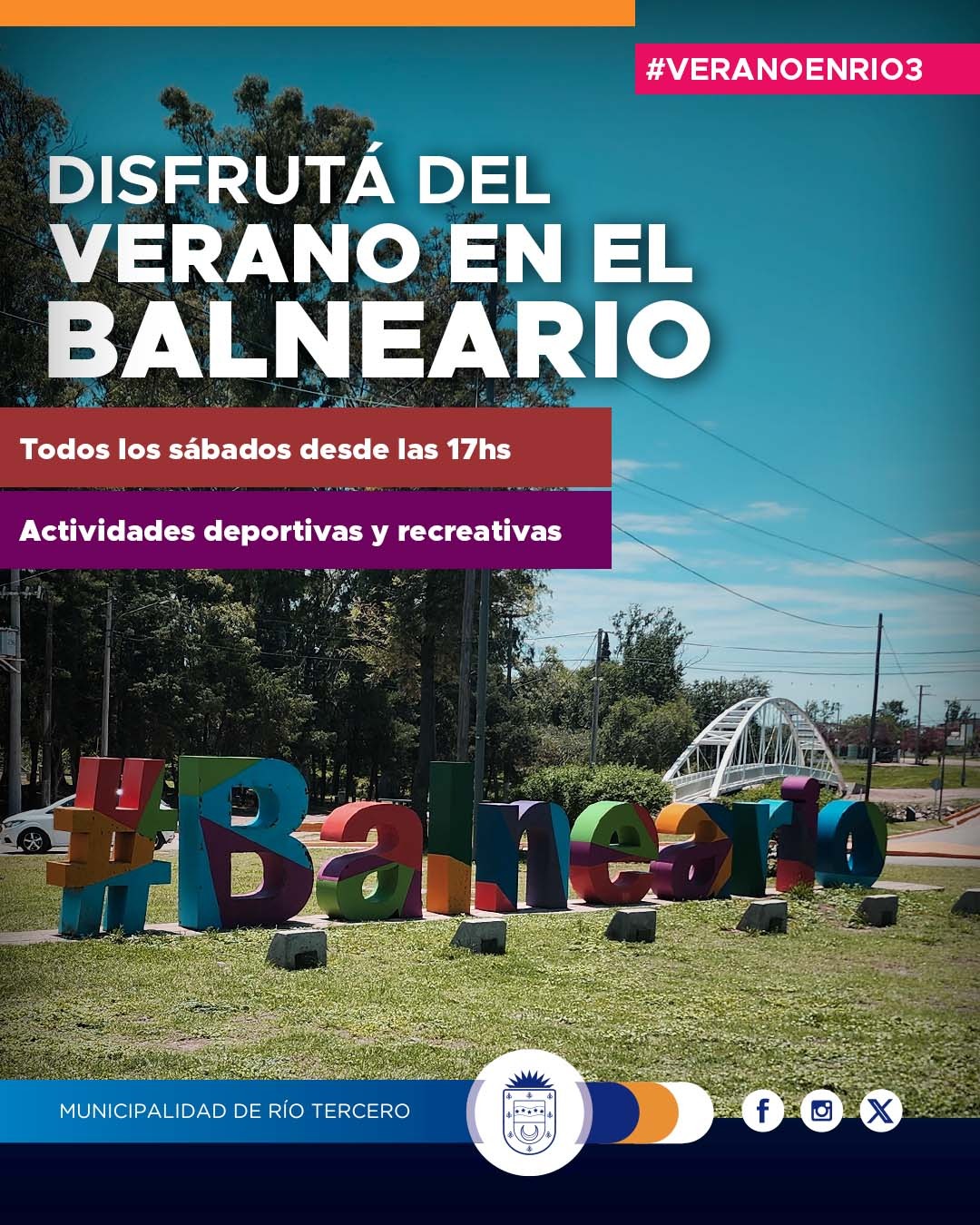 DISFRUTA DEL VERANO EN NUESTRO BALNEARIO MUNICIPAL ☀️