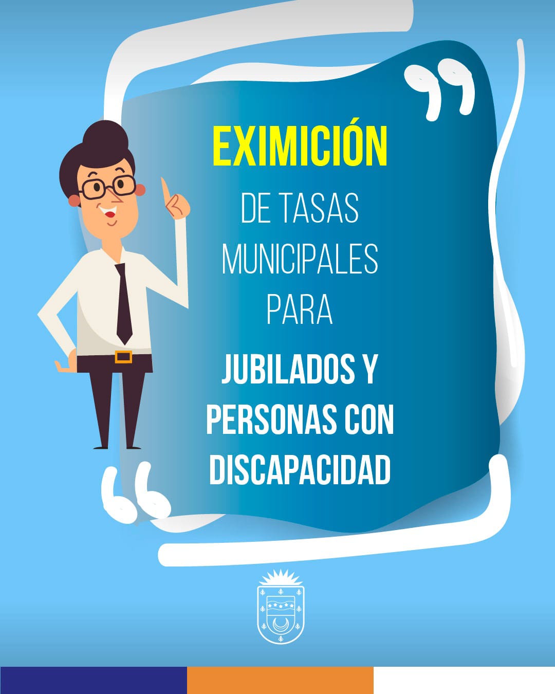 El municipio informó la eximición de tasas municipales a jubilados y personas con discapacidad 