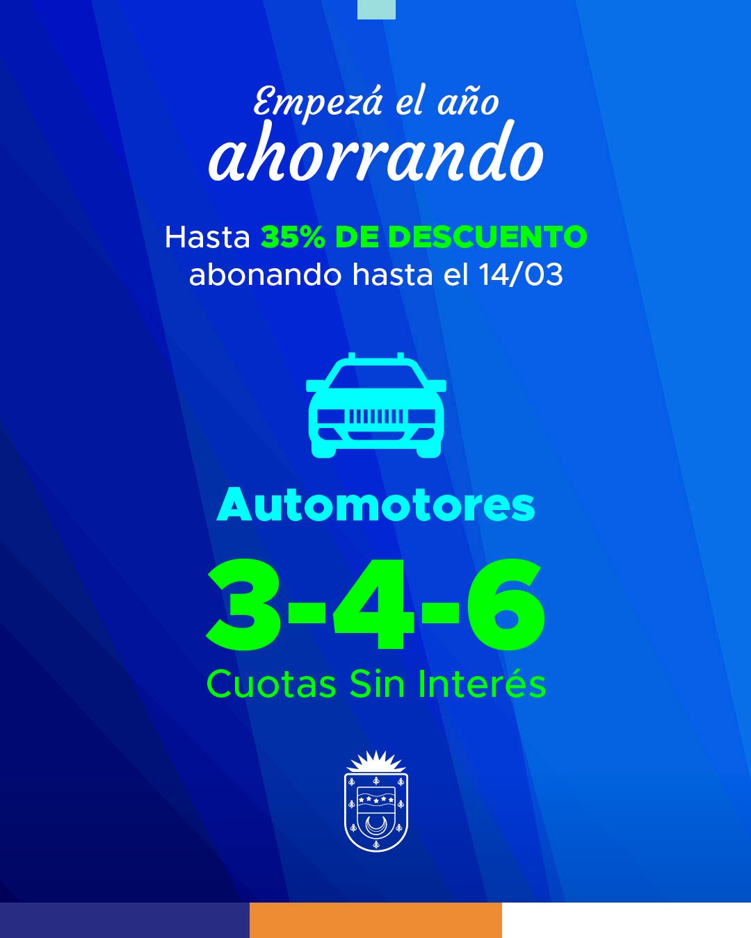 Aprovechá descuentos de hasta el 35% en el pago anual de la Tasa Automotor 