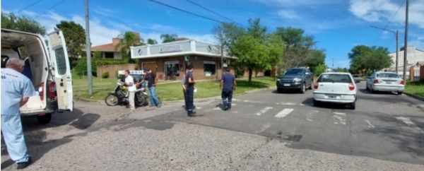 Parte policial:Una mujer de 27 años resultó herida en un choque