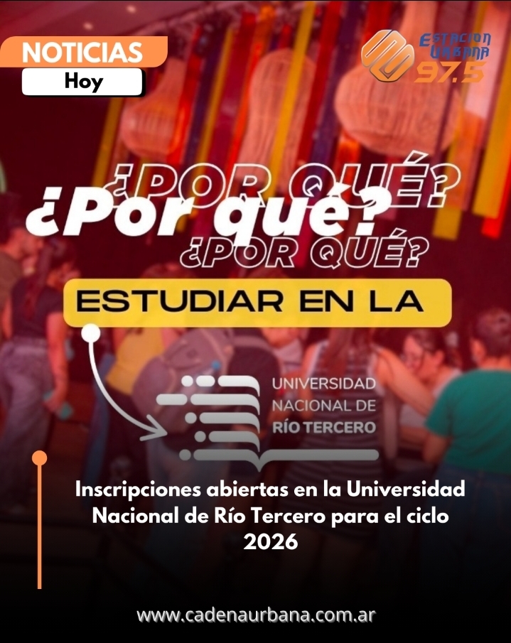 Inscripciones abiertas en la Universidad Nacional de Río Tercero para el ciclo 2026