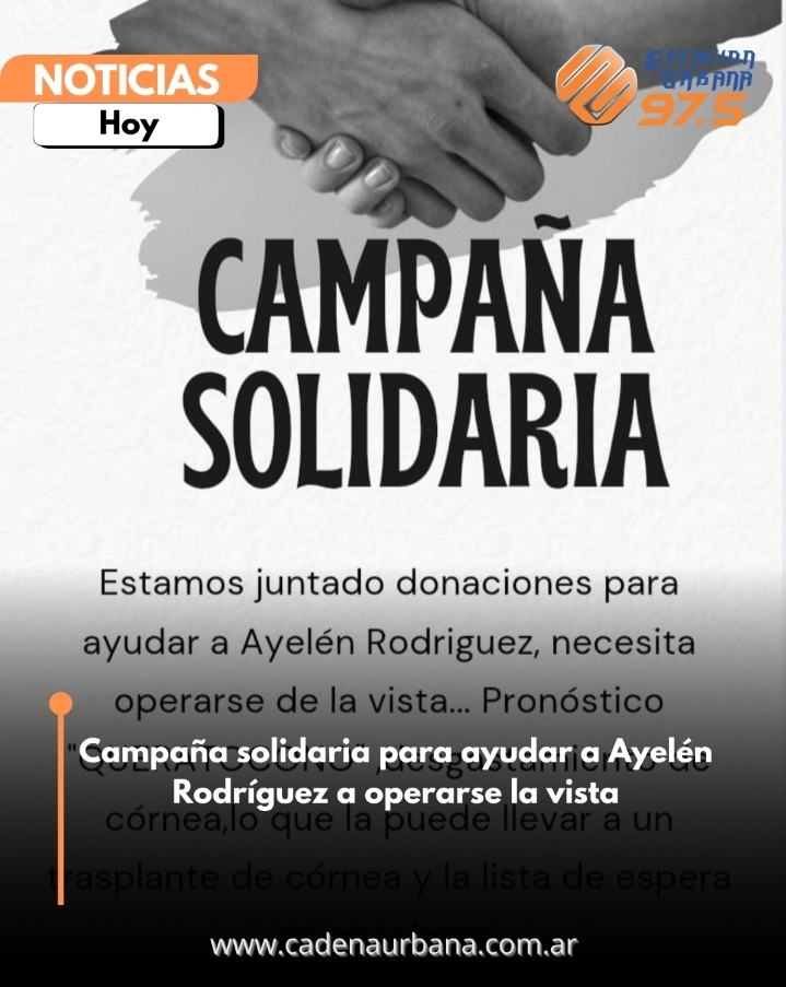 Campaña solidaria para ayudar a Ayelén Rodríguez a operarse la vista