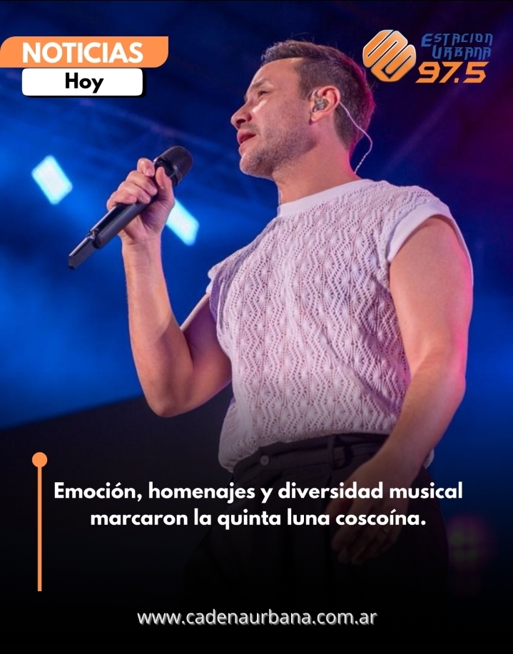 Emoción, homenajes y diversidad musical marcaron la quinta luna coscoína.