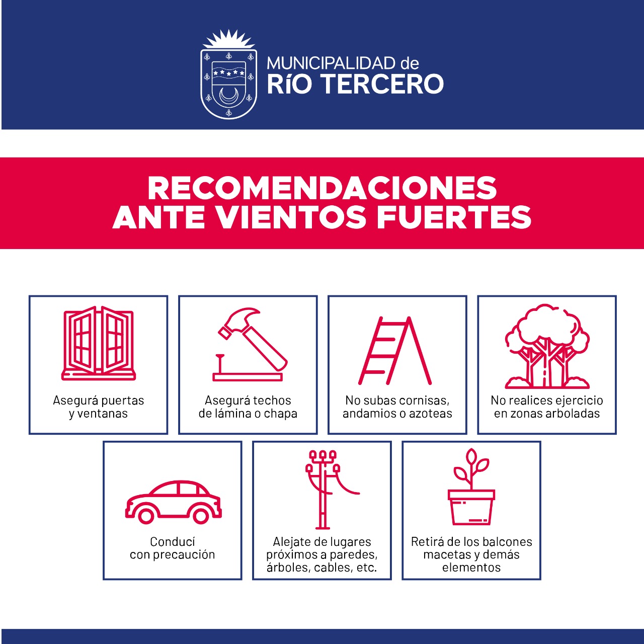 Alerta Meteorol&oacute;gico por vientos intensos.
