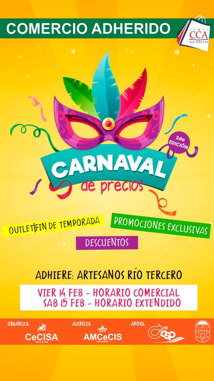 Este Viernes 14 y S&aacute;bado 15 se realizar&aacute; la segunda Edici&oacute;n del Carnaval de Precios