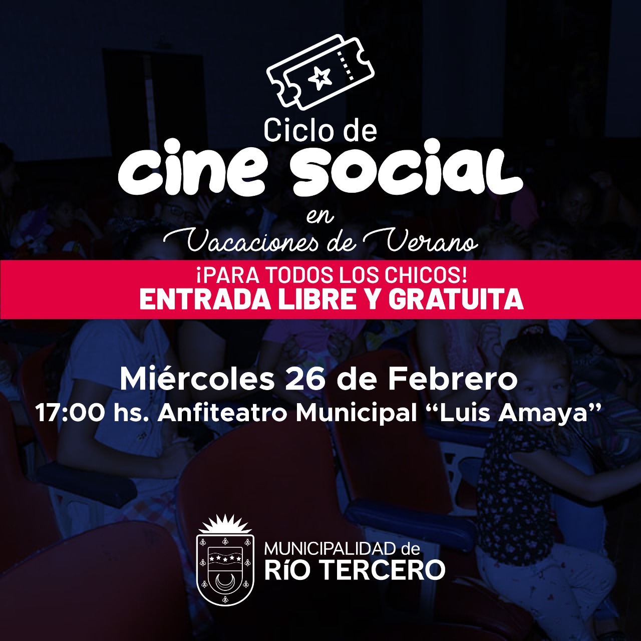 Diego Paulus "Hoy cerramos la etapa del cine social de verano, a partir de abril vamos a los barrios"