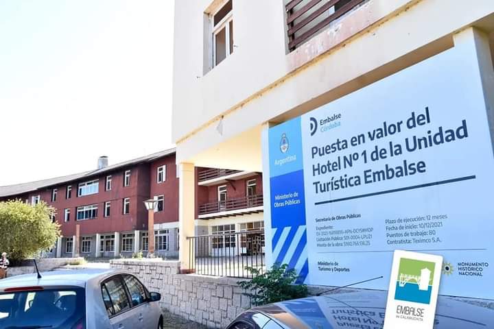 Embalse: Restauran el hotel 1 de la década del 40 declarado Monumento Histórico Nacional