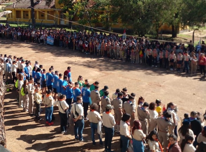 LA AGRUPACIÓN SCOUT *LORENZO CAPANDEGUI* ESTÁ PARTICIPANDO DE UN ENCUENTRO INTERNACIONAL EN CORRIENTES.
