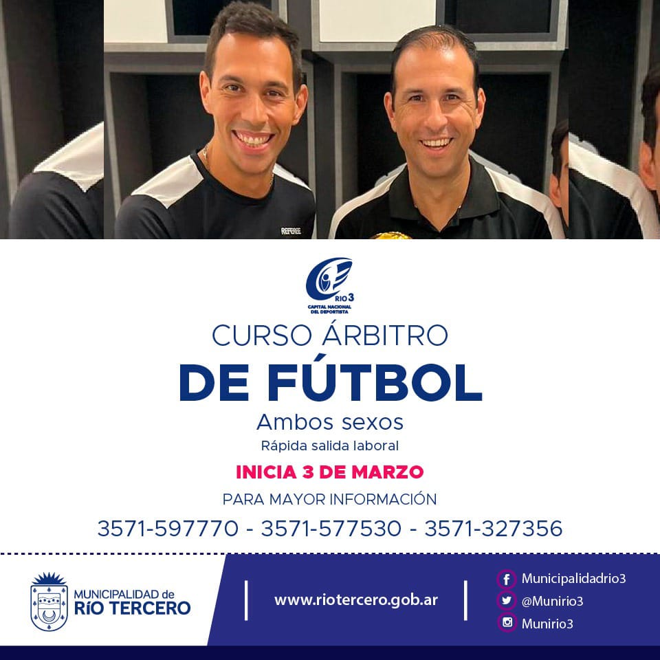 COMIENZA EL VIERNES 3 DE MARZO EL CURSO DE ÁRBITRO DE FÚTBOL Y HAY GRAN EXPECTATIVA