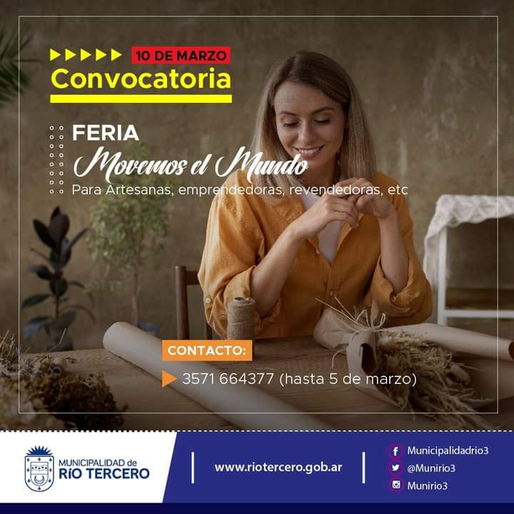 *MOVEMOS EL MUNDO*: UNA FERIA QUE REUNIRÁ A MUJERES EMPRENDEDORAS DE LA CIUDAD