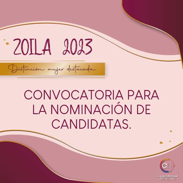 HASTA EL VIERNES 3 SE PODRÁN PRESENTAR NOMINACIONES PARA LA DISTINCIÓN ZOILA 2023