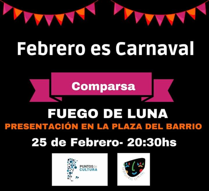 GRAN FESTEJO DE CARNAVAL ESTE SÁBADO EN MONTEGRANDE
