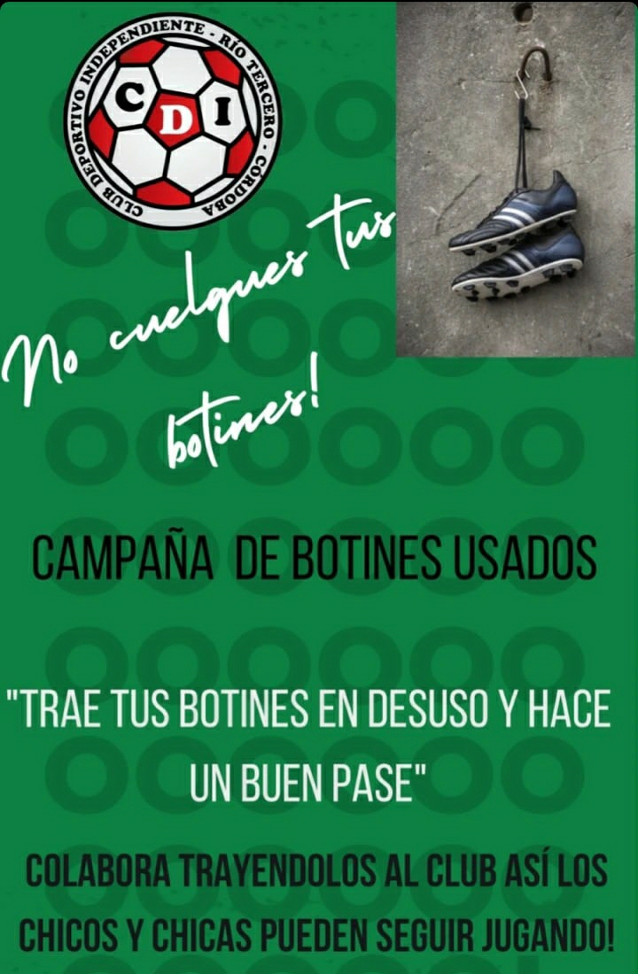 *NO CUELGUES LOS BOTINES*, LA CAMPAÑA SOLIDARIA DE DEPORTIVO INDEPENDIENTE