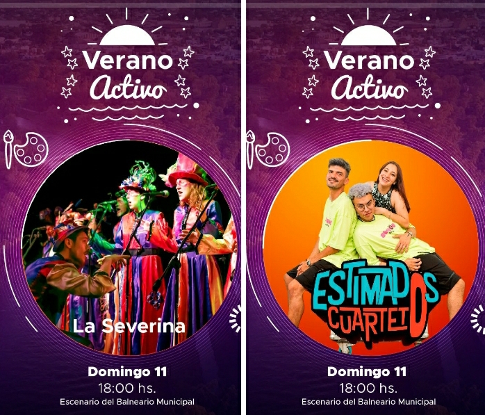 DOMINGO 11 MÚSICA Y ACTIVIDADES DEPORTIVAS EN EL BALNEARIO