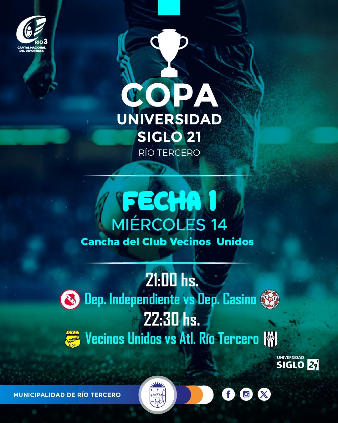 COMIENZA LA COPA UNIVERSIDAD SIGLO 21 - RÍO TERCERO