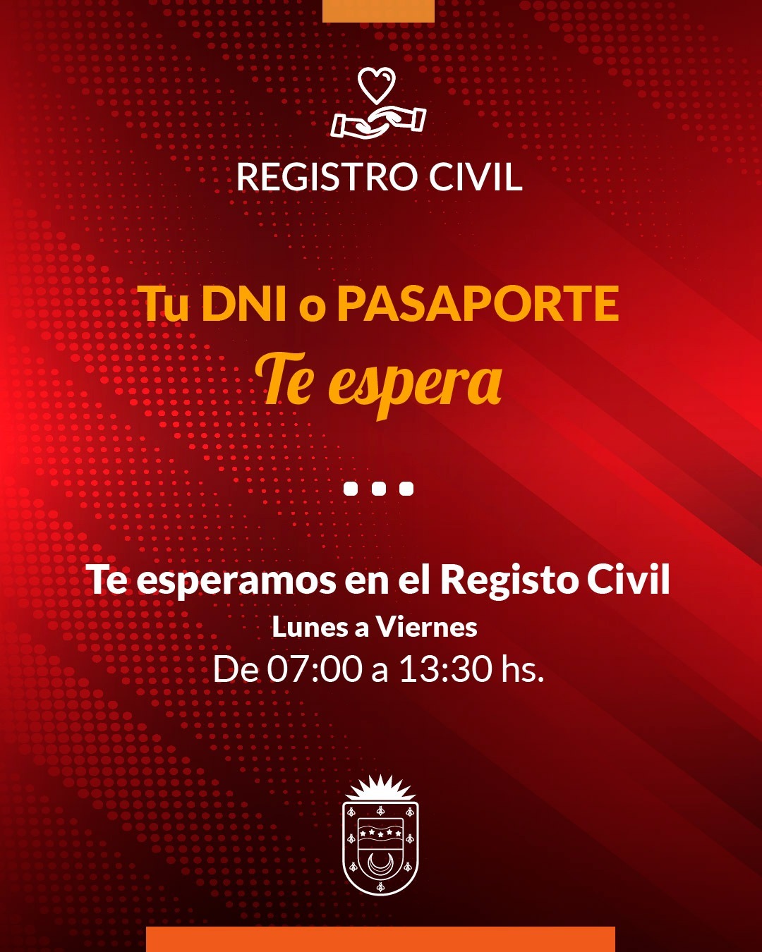 REGISTRO CIVIL INFORMA QUE HAY DNI Y PASAPORTES PARA RETIRAR 
