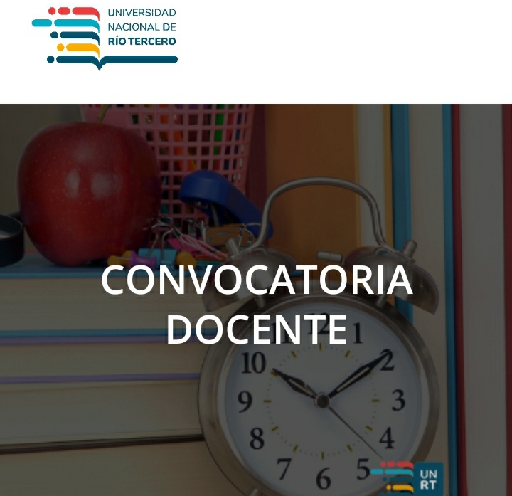 CONVOCATORIA DE LA UNIVERSIDAD NACIONAL DE RÍO TERCERO A DOCENTES 