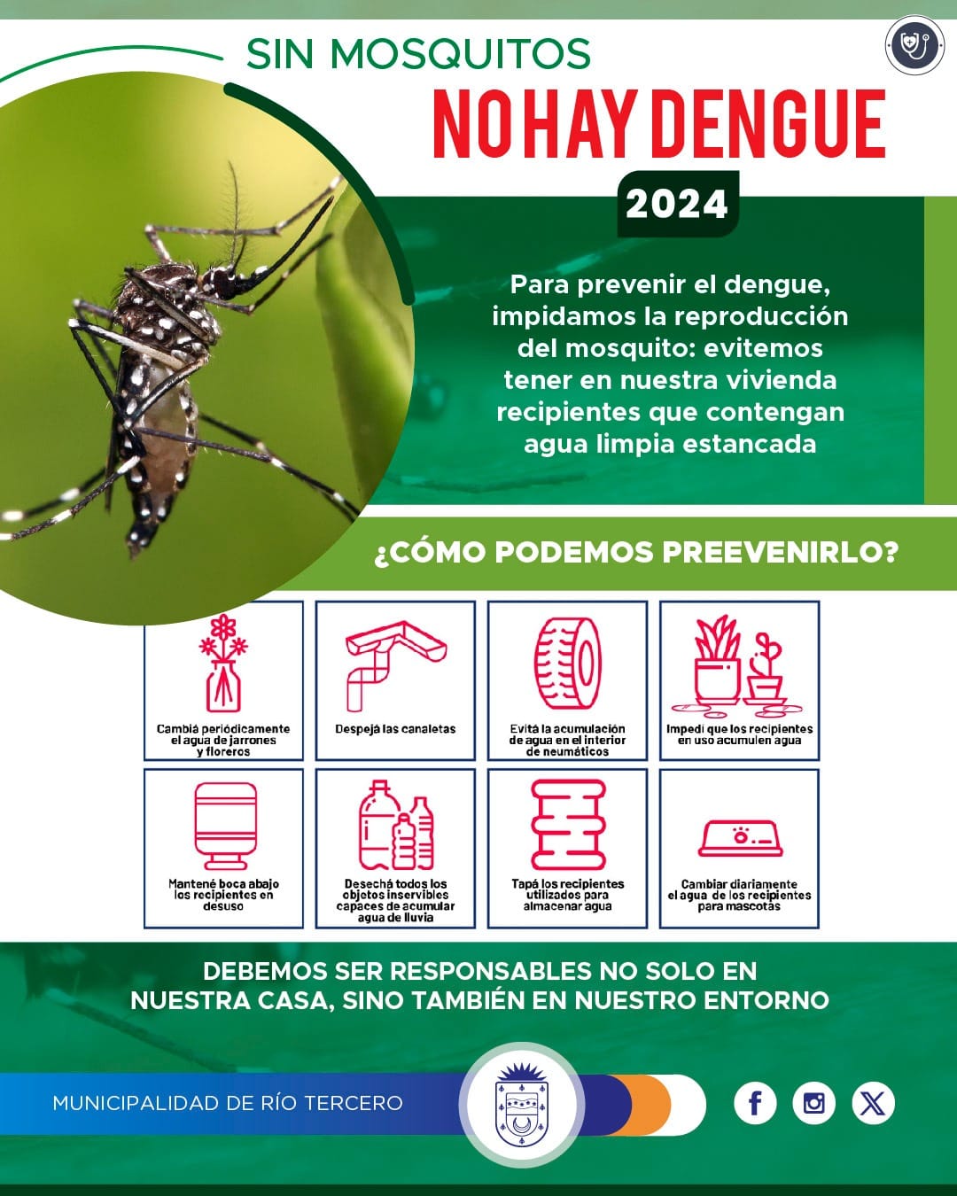 HERMES MARI HABLÓ DE LA IMPORTANCIA DE MANTENER MEDIDAS PREVENTIVAS CONTRA EL DENGUE